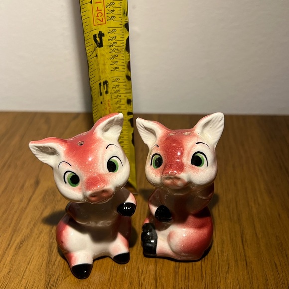 Vintage pig  Salt & Pepper Shaker Set Japan  Perfect Charming Collection - Picture 5 of 6